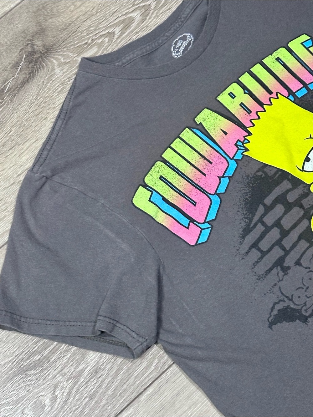 Mad Engine The Simpsons Bart Simpson Graphic Print Short Sleeve Tee *Read* - Picture 5 of 8